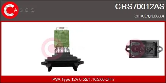 Resistor, interior blower