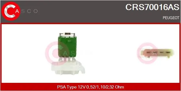 Resistor, interior blower