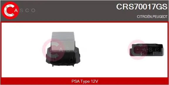 Resistor, interior blower