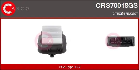 Resistor, interior blower