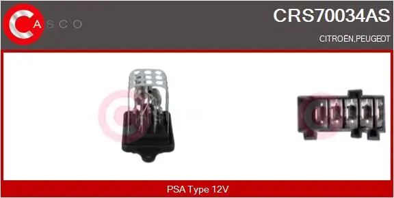 Resistor, interior blower