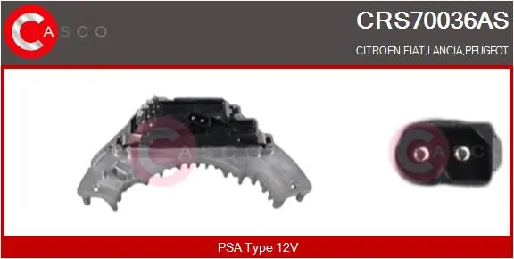 Resistor, interior blower