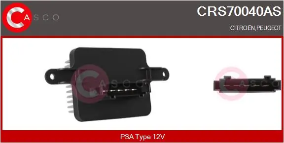 Resistor, interior blower