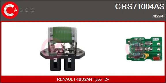Resistor, interior blower