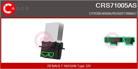 Resistor, interior blower