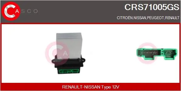 Resistor, interior blower