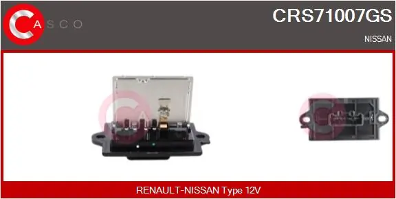 Resistor, interior blower