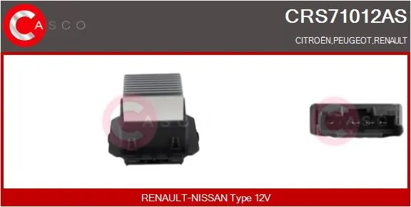 Resistor, interior blower