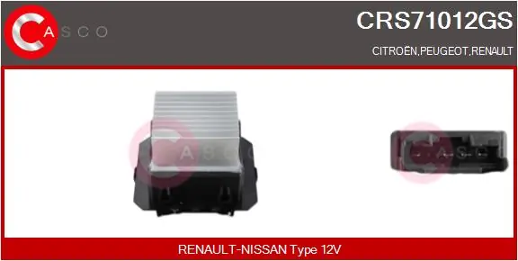 Resistor, interior blower