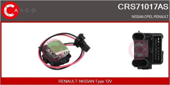 Resistor, interior blower