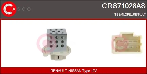 Resistor, interior blower