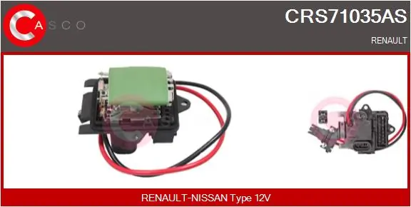 Resistor, interior blower