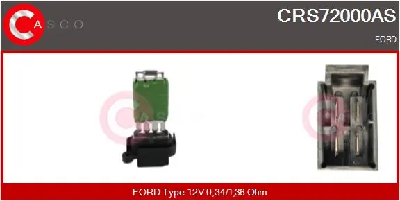 Resistor, interior blower