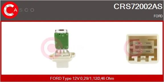 Resistor, interior blower