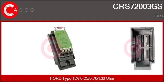 Resistor, interior blower