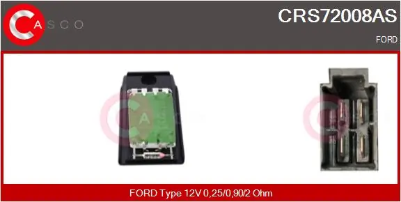 Resistor, interior blower
