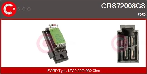 Resistor, interior blower