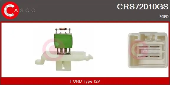 Resistor, interior blower