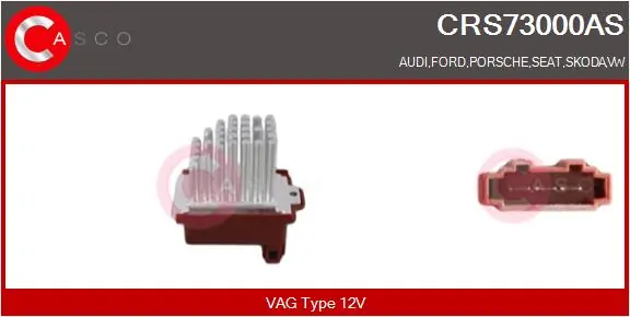 Resistor, interior blower