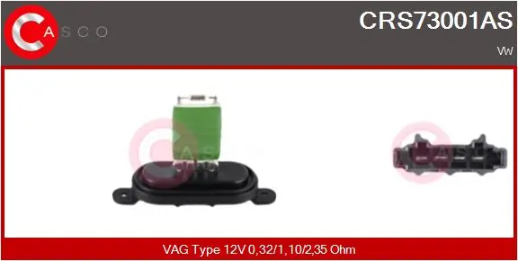 Resistor, interior blower