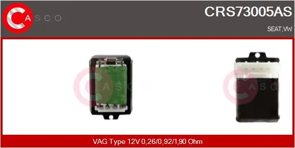 Resistor, interior blower