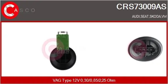 Resistor, interior blower