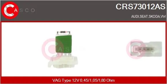 Resistor, interior blower