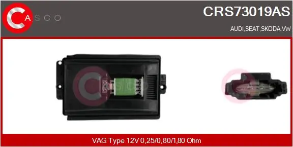 Resistor, interior blower