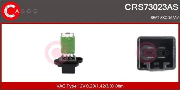 Resistor, interior blower