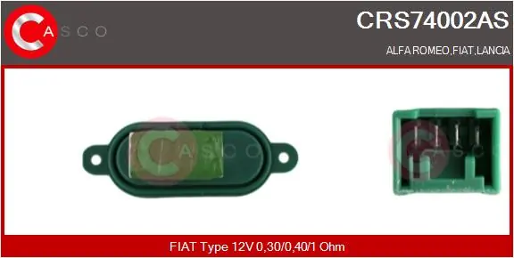 Resistor, interior blower