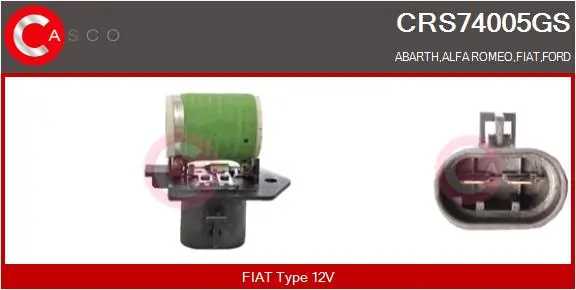Series Resistor, electric motor (radiator fan)