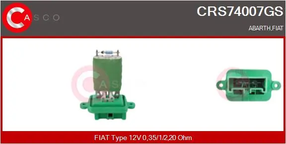 Resistor, interior blower