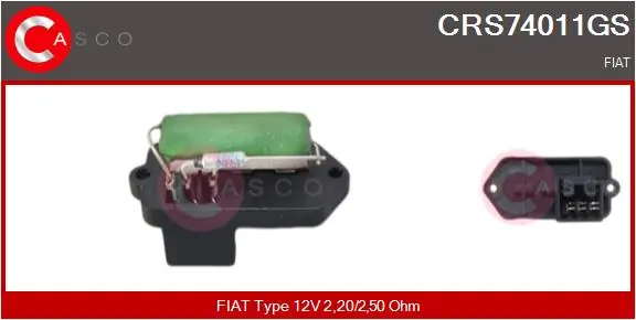 Resistor, interior blower