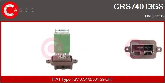 Resistor, interior blower