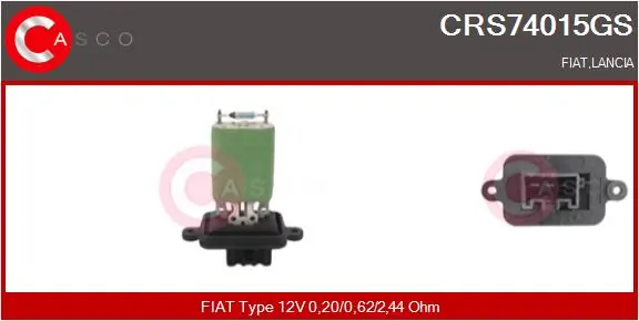 Resistor, interior blower