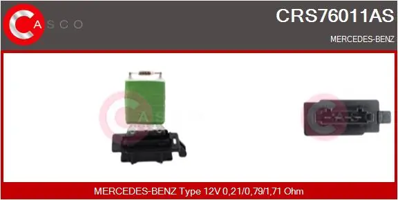 Resistor, interior blower