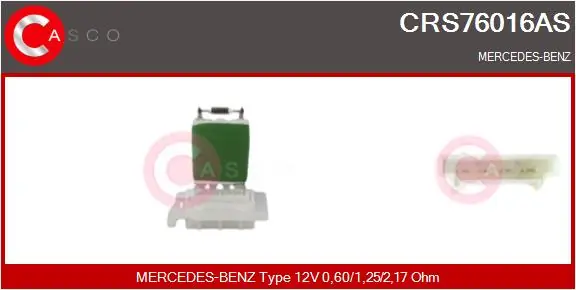 Resistor, interior blower