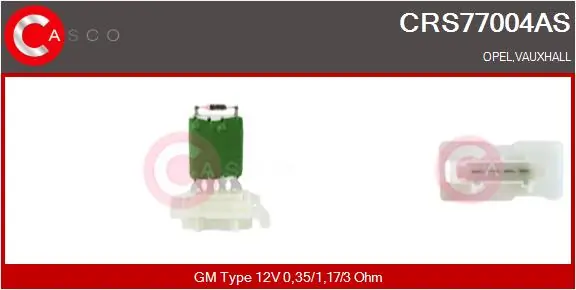 Resistor, interior blower