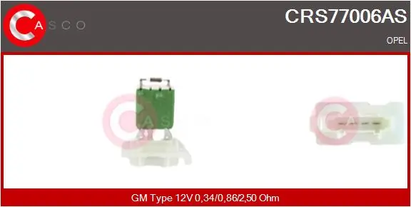 Resistor, interior blower