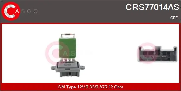 Resistor, interior blower