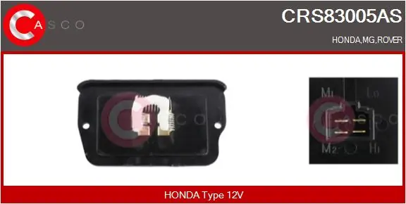 Resistor, interior blower