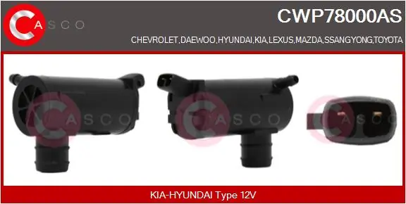 Washer Fluid Pump, window cleaning