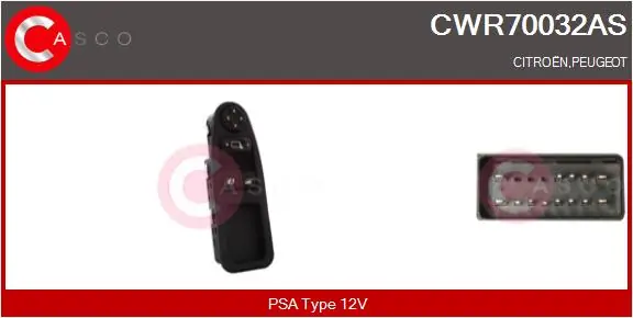 Switch, window regulator