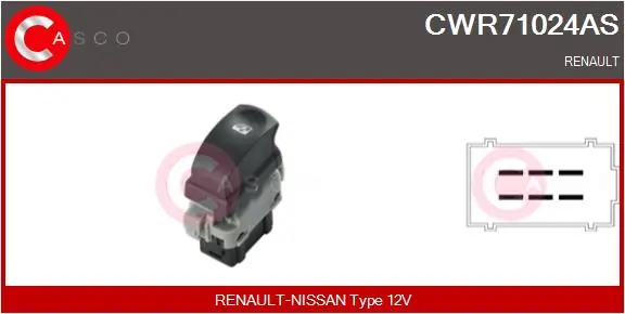 Switch, window regulator