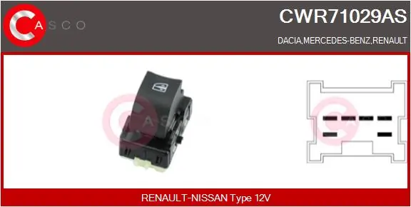 Switch, window regulator
