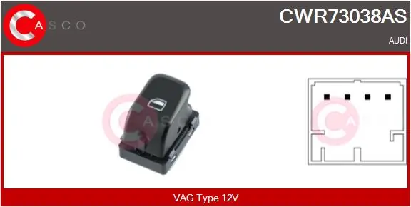 Switch, window regulator