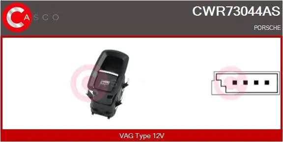 Switch, window regulator