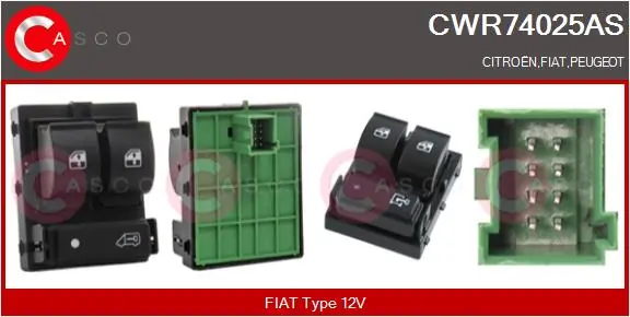Switch, window regulator