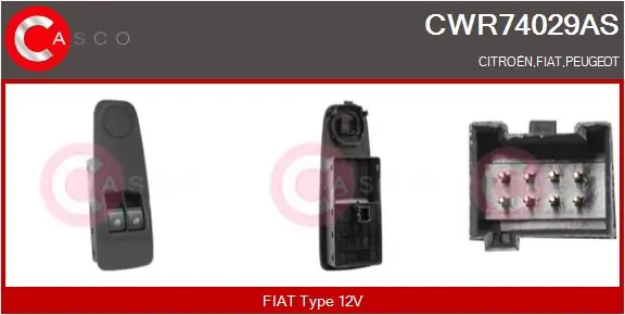 Switch, window regulator