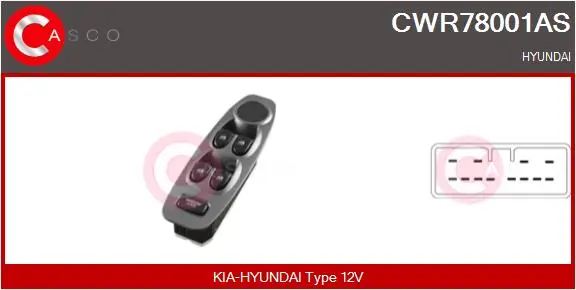 Switch, window regulator
